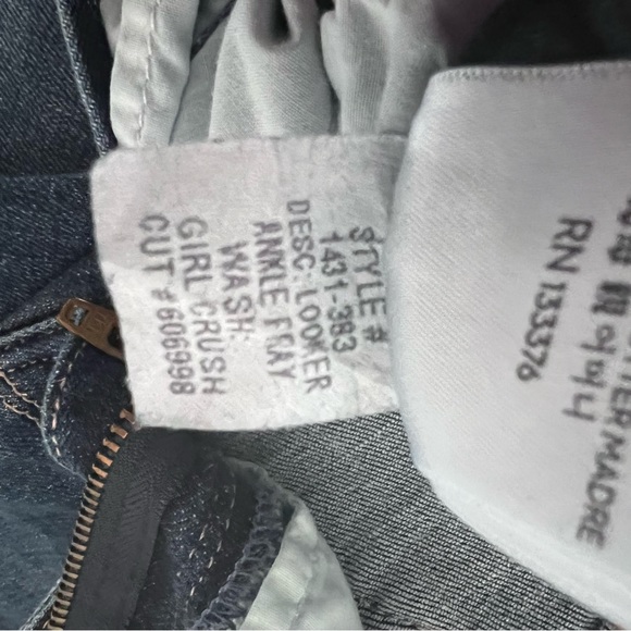 Mother Looked Ankle Fray Girl Crush Jeans size 25 - Picture 12 of 16